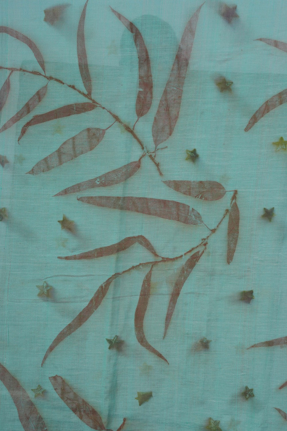 Image of Mangalgiri Silk Turquoise Green Saree